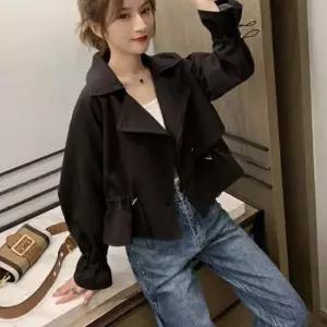 숏재킷스타일 검은색 자켓 숏재킷 스타일 트렌치 패션