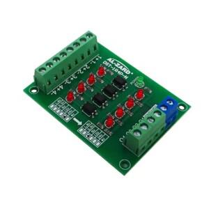 DST-1R4P-N 광 커플러 절연 보드 전압 변환기 모듈 PLC 신호 레벨 NPN 출력 1.8V 3.3V 5V 12V 24