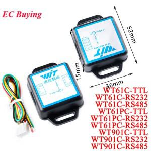 WT901C WT61PC RS485/232/TTL로 변환 9/6축 IMU 센서 기울기 각도 롤 피치 요+가속도+자이로스코프+자력계