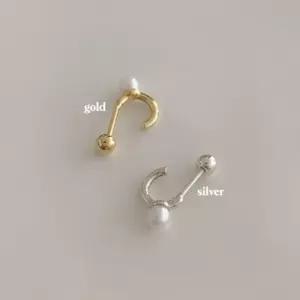 (925 Silver) Mini pearl piercing E 27