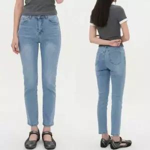 스판청바지 허리밴딩 스판 슬림 일자 데님팬츠