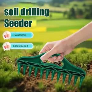 1/3Pcs Seed Hole Puncher Manual Planter Spacing Tool Garden for Vegetable Soil