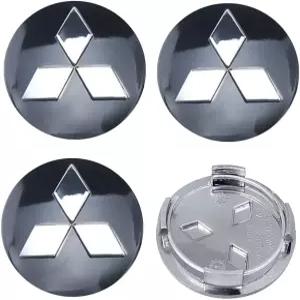 미쓰비시 이클립스 스파이더 파제로 스포츠 엔데버용 4PCS 휠 센터 캡 60mm/2.36인치 자동차 허브 ABS 림
