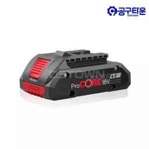 보쉬 배터리 GBA 18V 4.0Ah 프로코어 고출력 밧데리 1600A016GC