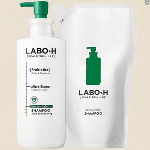 라보에이치샴푸 프로바이오틱스 본품 400mL+리필팩 400mL 두피케어 약산성비건샴푸