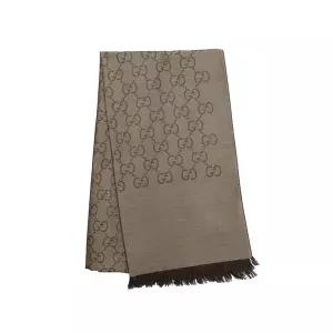 [구찌]케이스포함] 남녀공용 Jacquard 투톤 양면 스카프(165904 3G646 9664)