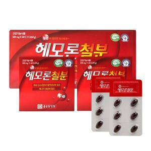 종근당건강 헤모론철분 120C 임산부 해조칼슘 D