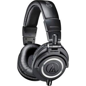 오디오 테크니카 ATH-M50x 프로페셔널 스튜디오 모니터 헤드폰, 블랙
