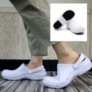 화이트 주방 논슬립 슬리퍼 샌들 조리화 방수화 용품 장화 신발 미끄럼방지