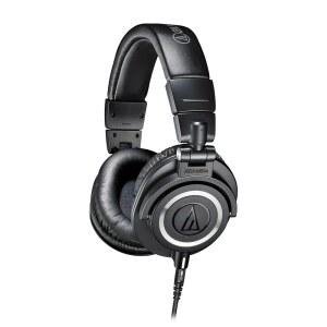 오디오 테크니카 ATH-M50X 프로페셔널 스튜디오 모니터 헤드폰 블랙 등급 비평가들의 호평 탈착식 케이블 포함 B7