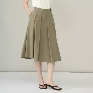 [BCBG]여름 신상 비대칭 플리츠 스커트A6M4S21345 74/ 애플아울렛