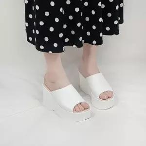 따베 국산 가보시 웨딩 한복 통굽 키높이 슬리퍼 10cm