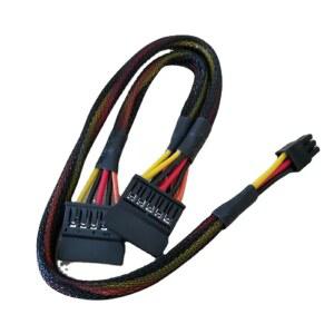 DELL Vostro 3650 3653 3655 데스크탑 컴퓨터 HDD SSD 확장 50cm 용 분배기 15Pin SATA 전원 케이블 코드에 소형 6Pin