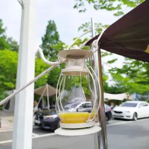 캠핑조명 감성 티라이트 램프(아이보리) 스탠드 촛대 감성등 캔들 들용기 테이블