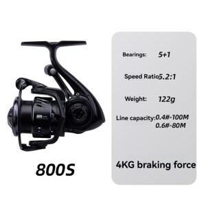 B98A 바닷물 지그 및 서핑 팅 릴 800S 미끼 피더가 있는 초경량 최대 드래그 15Kg