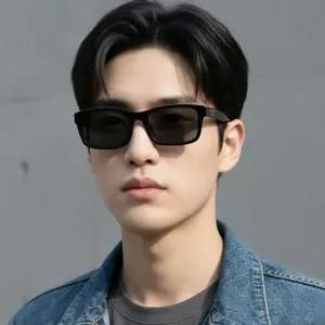 선글라스 GG1986SA 001 렉탱귤러 남자 여자 명품 뿔테 아시안핏