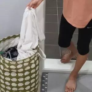 린넨 장난감정리함 패브릭 바스켓 고슴도치