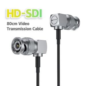 Toprig SDI 케이블 80cm HD 카메라 비디오 무선 송신기용 직각 얇은 유연성