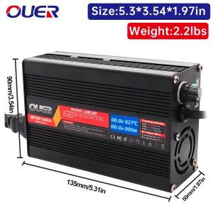 10S 36V 리튬 이온 배터리 고속 충전기에 사용되는 OLED 디스플레이가 있는 42V 4A