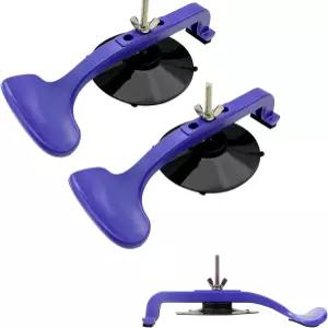 ZKTOOL 2PC 흡입 컵 클램프 세트 컨버터블 탑 바디 및 윈드실드 수리용 유리 Suck-N-Clamp 스펀지 패드