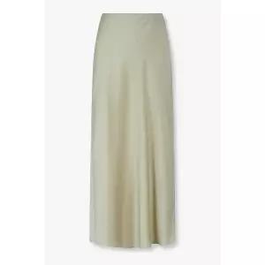 ARMANI EXCHANGE 여성 로고 패치 새틴 스커트_카키 베이지 A426142501 1384177