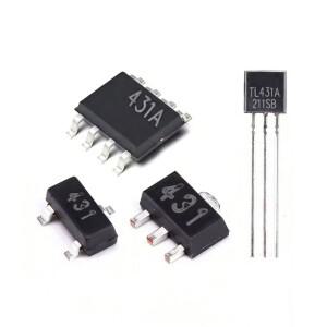 20PCS TL431 SOT SOT-23 CJ431 TO-92 431AC SOP-8 SMD  전압 조정기 IC 재고 도매