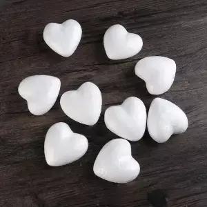 하트 폼 몰드 화이트 공예 공 스티로폼 모델링 폴리스티렌 웨딩 장식 DIY 파티 6/8 cm 10