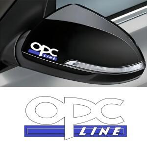 2PCS 매력적인 'OPC 라인' 디자인 스티커  자동차 문  워터병  노트북 커버  스케이트보드 데크에 적합