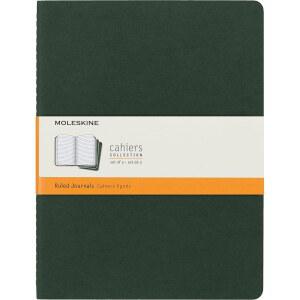 몰스킨 카히어 저널 소프트 커버 라지(5인치 X 8.25인치) 룰드/라인드 블랙 80페이지(3페이지 세트)