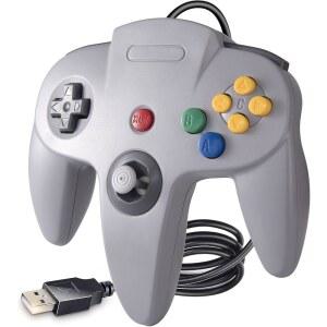 KIWITATA Classic N64 USB Controller Remote PC Pad Windows Joystick Controller Wired Game for
