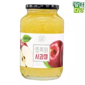 초록원액상잼 초록원 달달한사과잼 샌드위치잼 1kg 맛있는사과잼 액상잼 (무배)