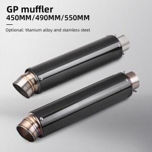PCX150 하이 용 60MM 오토바이 배기 머플러 R1 및 S1000R 51MM Z900 XMAX 튜브 퀄리티 티타늄 탄소 스테인리스강
