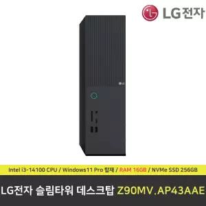 LG전자 데스크탑 PC Z90MV.AP43AAE 컴퓨터 / RAM 16GB / NVMe SSD 256GB