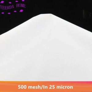 500 메쉬/25 미크론 거즈 워터 나일론 필터 메쉬 콩 페인트 스크린 커피 와인 패브릭 산업용 천 3 크기