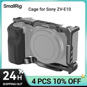 SmallRig 실리콘 손잡이가 있는 ZV-E10 케이지  콜드 슈 및 퀵 릴리스 플레이트  소니 호환호환 - 3538B 용