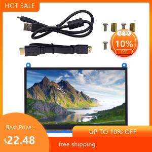 7인치 LCD 디스플레이 HDMI 호환 터치 스크린 1024x600 해상도 라스베리 파이 용 용량 성 지원 시스템