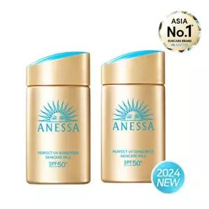 [시세이도][공식]아넷사 퍼펙트UV선스크린 스킨케어 밀크NA 60ml 2개[36080103]