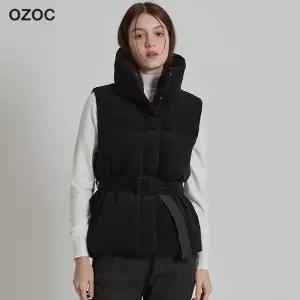 [오조크(OZOC)] 코듀로이 덕다운 패딩 베스트 (택가격: 112000원)