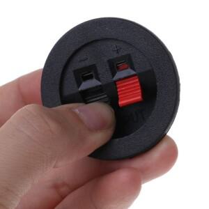 WP2-9A 2 Pcs 스피커 터미널 보드 라운드 웨이 스프링 클립 바인딩 포스트