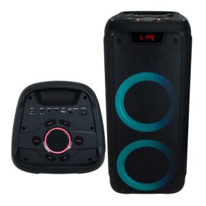 KANALS BS-6600 충전형앰프 이동형앰프 블루투스 USB플레어 LED 파티박스 300W