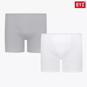 [BYC]BYC남자흰색드로즈 회색드로즈 순면 소변구 있는 면100 베이직