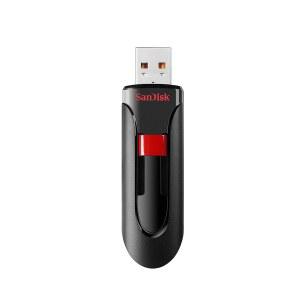 샌디스크 256GB 크루저 글라이드 USB 2.0 플래시 드라이브 - SDCZ60-256G-B35, 블랙