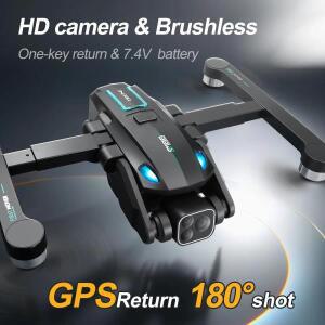 S188 5G FPV 드론 8K 트리플 카메라 GPS 옵티컬 플로우 브러시리스 모터 장애물 회피 접이식 RC 항공기 202