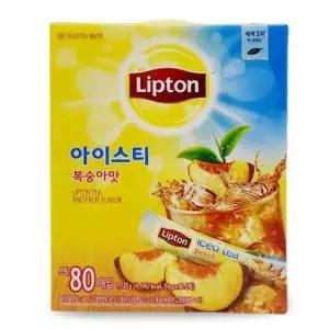 녹차 립톤 홍차 아이스티 복숭아맛 여름 피치음료 80T