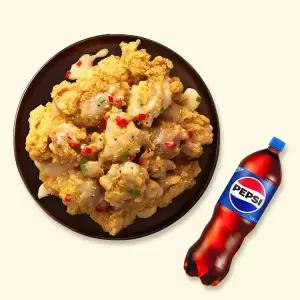 [자담치킨] 맵슐랭순살치킨+콜라1.25L