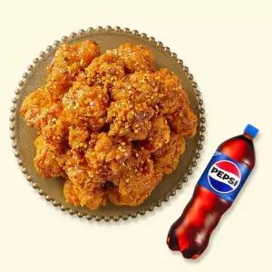 [자담치킨] 왓더핫순살치킨+콜라1.25L