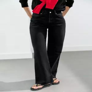 ZARA 자라 JEANS TRF WIDE LEG 하이웨이스트 블랙 5575 229 800