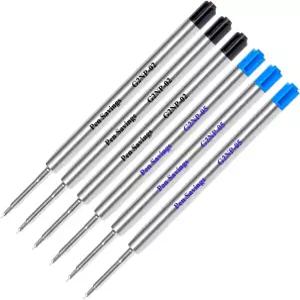 6팩 파커 볼펜과 호환되는 펜 세이빙 젤 리필 0.5mm 추가 미세 바늘 포인트 부드러운 필기감 마찰 없는