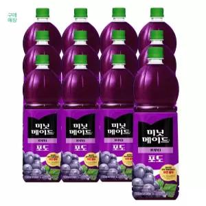 미닛메이드 포도 1.5L 12페트 (1박스)