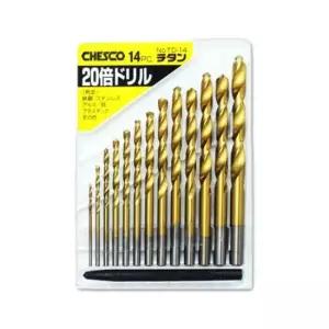 강철드릴비트 스텐기리 코발트 티타늄코팅 강철 드릴비트 14PCS
